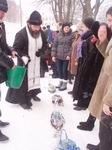 В праздничный день Богоявления в микрорайоне Красная Гора Бердичева духовенство благочиния совершило освящение воды.
