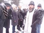 В праздничный день Богоявления в микрорайоне Красная Гора Бердичева духовенство благочиния совершило освящение воды.