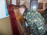Хресний хід з іконою покровителя Збройних Сил України.