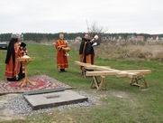 Освячення хреста і місця під Свято-Троїцький храм.