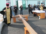 На території Житомирської виправної колонії № 4 освячено місце під будівництво храму. 