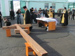 На території Житомирської виправної колонії № 4 освячено місце під будівництво храму. 