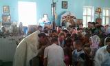 Святковий молебень перед початком навчального року у селищі Любар.