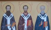 Величаем вас, святителие Василие, Григорие и Иоанне и чтим святую память вашу...