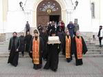 Віруючі єпархії вклонилися великій християнській святині - десниці святого великомученика Димитрія Солунського.