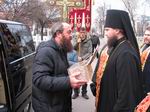 Віруючі єпархії вклонилися великій християнській святині - десниці святого великомученика Димитрія Солунського.